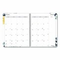 Salurinn Supplies 11 x 8.5 in. Floral Watercolor Artwork Monthly 14-Month Planner, Multi Color SA3743707